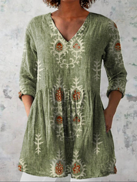 OTTILIA | Blusa lunga con scollo a V