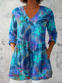 GRETA | Blusa lunga con scollo a V