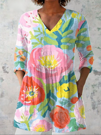 ROSELLA | Blusa lunga con scollo a V