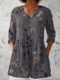 MIRIAM | Blusa lunga con scollo a V