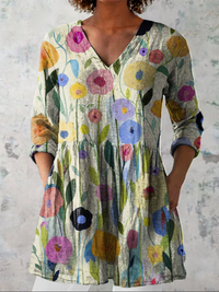 TULLIA | Blusa lunga con scollo a V