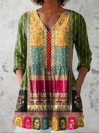 AMELIA | Blusa lunga con scollo a V