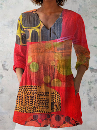 VANESSA | Blusa lunga con scollo a V