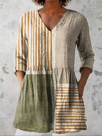 NATALIA | Blusa lunga con scollo a V