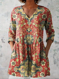 TECLA | Blusa lunga con scollo a V