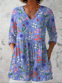 MARIELLA | Blusa lunga con scollo a V