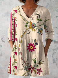 ORSOLA | Blusa lunga con scollo a V