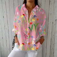 GIORGINA | Blusa a fiori primaverili