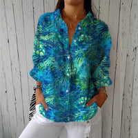 GUGLIELMA | Blusa con motivo pavone