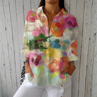 ISOLINA | Blusa con stampa acquerello