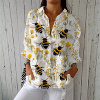 LALLA | Blusa con ape dorata