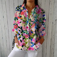 LARA | Blusa con stampa pittorica